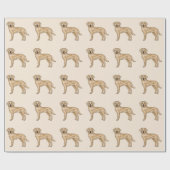 Gelbes Labrador Retriever Niedlicher Labrador Dog  Geschenkpapier (Flach)
