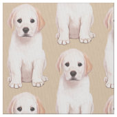 Gelbes Labrador retriever Pupppy Stoff (Nahaufnahme)