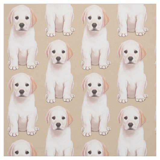 Gelbes Labrador retriever Pupppy Stoff (Muster)