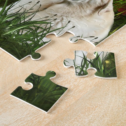 Gelbes Labrador Retriever Puzzle (Seite)