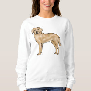 Gelbes Labrador Retriever Süßes Cartoon-Hund-Desig Sweatshirt