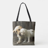 Gelbes Labrador retriever Tasche (Rückseite)