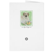 Gelbes Labrador Retriever & Tennis Balls Malerei (Hinten)