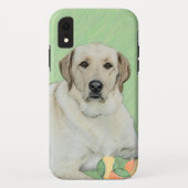 Gelbes Labrador Retriever & Tennis Balls Malerei Case-Mate iPhone Hülle (Rückseite)
