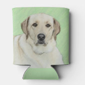 Gelbes Labrador Retriever & Tennis Balls Malerei Dosenkühler (Rückseite)