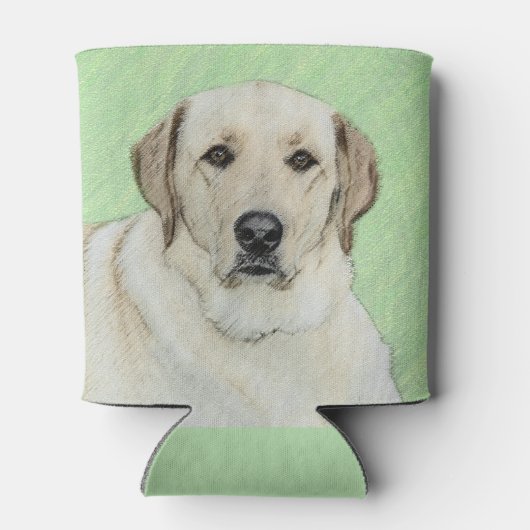 Gelbes Labrador Retriever & Tennis Balls Malerei Dosenkühler (Rückseite)