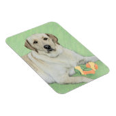 Gelbes Labrador Retriever & Tennis Balls Malerei Magnet (Rechte Seite)