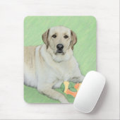 Gelbes Labrador Retriever & Tennis Balls Malerei Mousepad (Mit Mouse)
