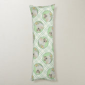 Gelbes Labrador Retriever & Tennis Balls Malerei Seitenschläferkissen (Rückseite (Vertikal))