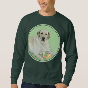Gelbes Labrador Retriever & Tennis Balls Malerei Sweatshirt