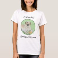 Gelbes Labrador Retriever & Tennis Balls Malerei