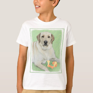 Gelbes Labrador Retriever & Tennis Balls Malerei T-Shirt