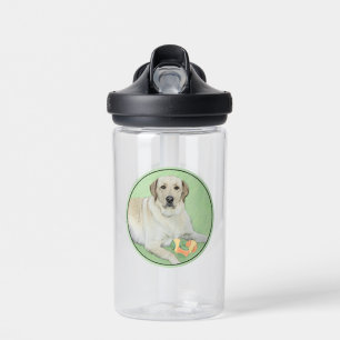 Gelbes Labrador Retriever & Tennis Balls Malerei Trinkflasche