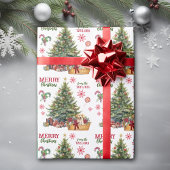 Gelbes Labrador-Retriever unter dem Baum Geschenkpapier