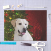 Gelbes labrador retriever-Weihnachten Seidenpapier (Handwerk)