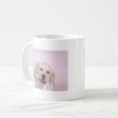 Gelbes Labrador Retriever Welpe Kaffeetasse (Vorderseite Links)