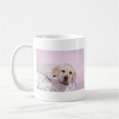 Gelbes Labrador Retriever Welpe Kaffeetasse (Links)