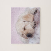 Gelbes Labrador Retriever Welpe Puzzle (Vertikal)