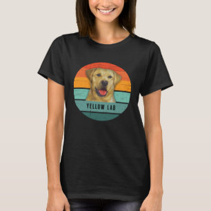 Gelbes Labrador Retro-Sunset-Labrador Männer Fraue T-Shirt