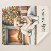 Gelbes Labrador - Schneehund - Gelbe Labrador Sherpadecke (Vorderseite (Horizontal))