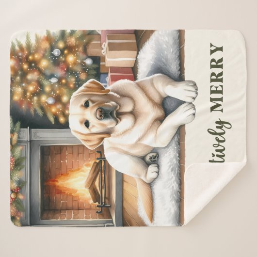 Gelbes Labrador - Schneehund - Gelbe Labrador Sherpadecke (Vorderseite (Horizontal))