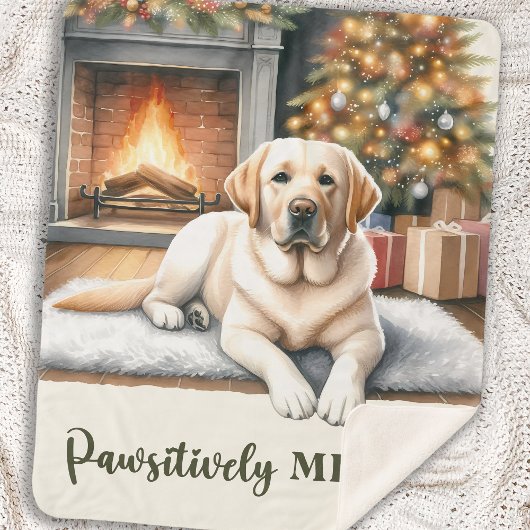 Gelbes Labrador - Schneehund - Gelbe Labrador Sherpadecke