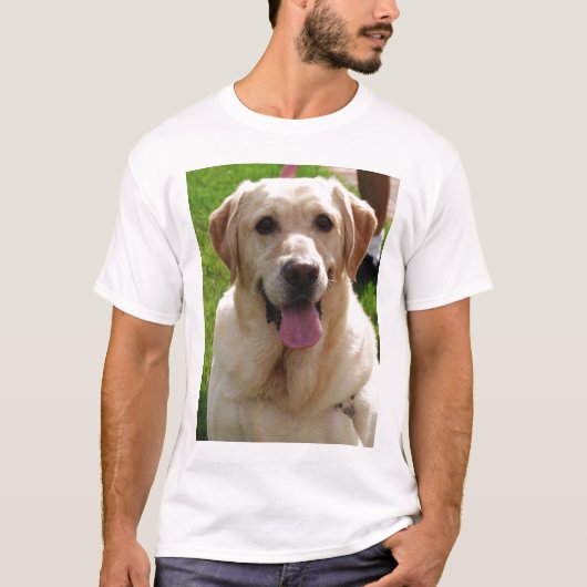 Gelbes Labrador T-Shirt (Vorderseite)