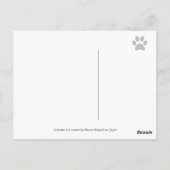 Gelbes Labrador und Grün Postkarte (Rückseite)