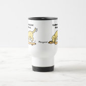 Gelbes Labrador und Strumpf Reisebecher (Mittel)