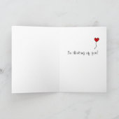 Gelbes Labrador Welpe Hug Cartoon Herz Karte (Innenseite)