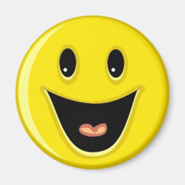 Gelbes Lächeln-Gesicht Magnet