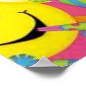 Gelbes Lächeln Poster (Ecke)