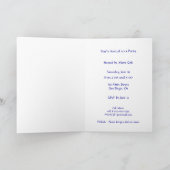 Gelbes Landstraßen-Zeichen-Highschool voran Einladung (Innenseite)