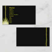 Gelbes Lazer Visitenkarte (Vorne/Hinten)