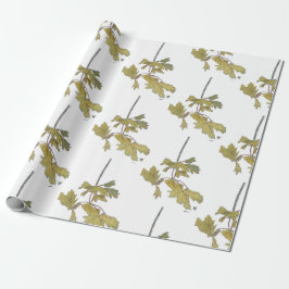 Gelbes Leaf Sommerwrapping Paper Geschenkpapier