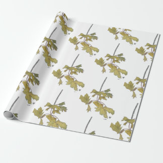 Gelbes Leaf Sommerwrapping Paper Geschenkpapier