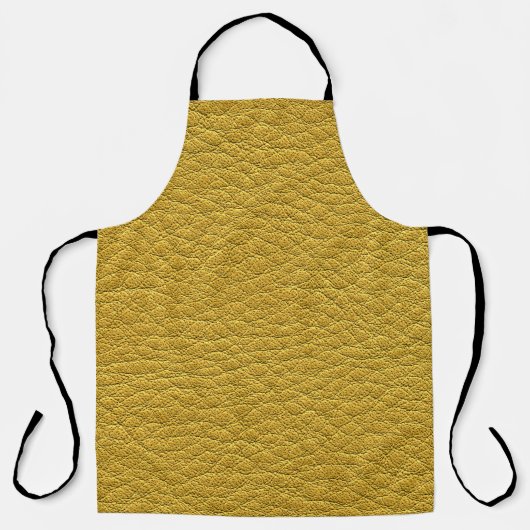 Gelbes Leder Textur Nahtlose Naht Schürze (Vorderseite)