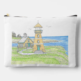 Gelbes Leuchtturm Große Zubehörtasche