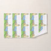 Gelbes Leuchtturm Handtuch (Handtuch)