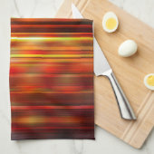 Gelbes Lichtstreumuster Handtuch (Viertel Falte)