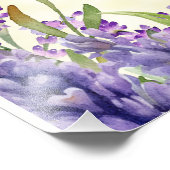 Gelbes Lila Brautparty Fotodruck (Ecke)