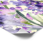 Gelbes Lila Brautparty Fotodruck (Ecke)