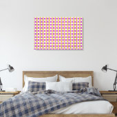 Gelbes Lila Muster Leinwanddruck (Insitu (Schlafzimmer))