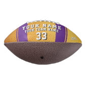 Gelbes Lila Player Name Team Foto Football (Gedreht 270)