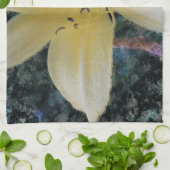 gelbes Lilien-Geschirrtuch Küchentuch (Gefaltet)