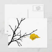 Gelbes Limones Baumblatt Postkarte (Vorne/Hinten)