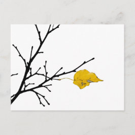Gelbes Limones Baumblatt Postkarte