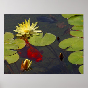 Gelbes Lippenpfeifenkleder Poster