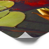 Gelbes Lippenpfeifenkleder Poster (Ecke)