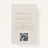 Gelbes Logo für Firmenveranstaltungen auf Konferen Ausweis (Rückseite)